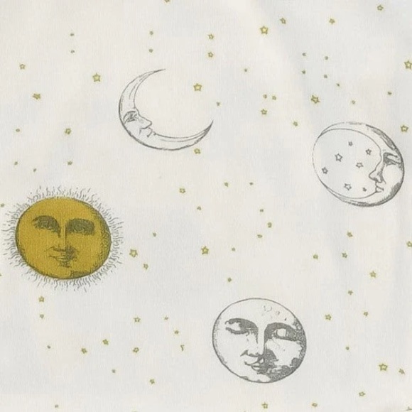 Kate Quinn knot top elastic headband | sun & moon night sky | organic cotton - L - Picture 2 of 4